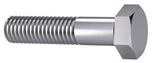 Hexagon head bolt ISO 4014 Steel Zinc plated yellow passivated 8.8