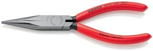 Long-nose pliers overall length 160 mm shape 2 polished head plastic-coated KNIP