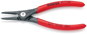 Precision circlip pliers A 0 for shaft diameter 3-10 mm length 140 mm KNIPEX