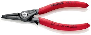 Precision circlip pliers J 1 for bore diameter 12-25 mm with spread limiter leng