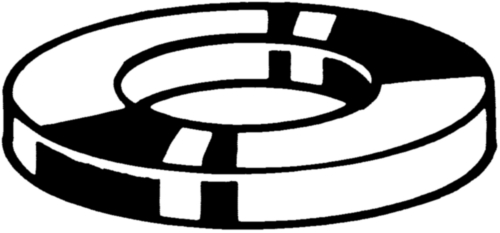 Rondelle plate DIN 125-1A Acier inoxydable (Inox) D6 (1.4462)