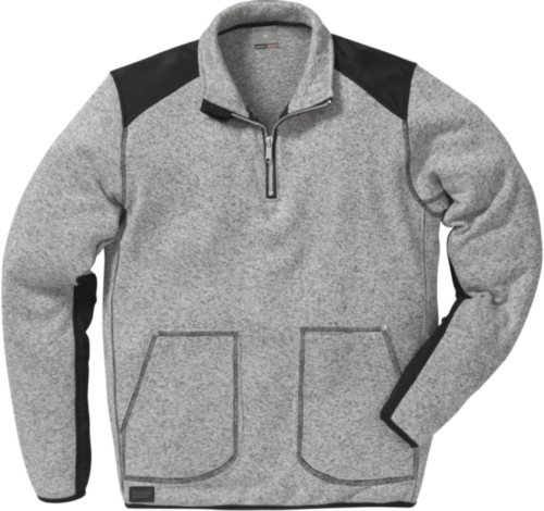 Fristads Kansas Fleece sweater 114031 Grey/Black XL