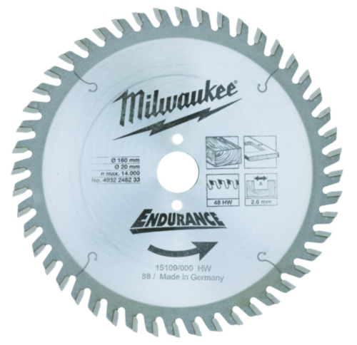 Milwaukee Lame de scie circulaire 160X20MM