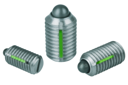 Spring Plungers With Slot And Thrust Pin Long Lok Secured Strong Spring Force Stainless Steel 1