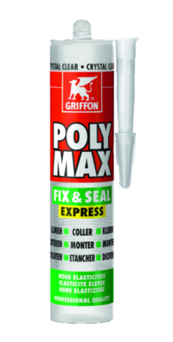 Meting protest klif Griffon Sealant Poly Max Express Clear 300 (8710439046389) | Fabory