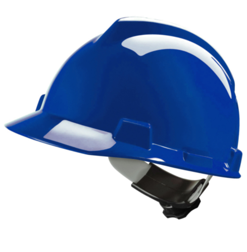 MSA Safety helmet V-Gard 4-point textile V-Gard Blue BLUE ...