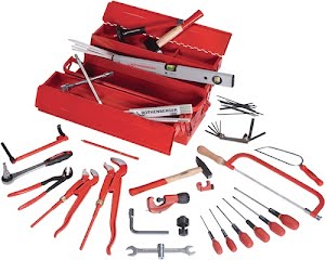 Assortiment d'outils Apprenti 50 pcs. p. apprentis d.boîte outils en tôle ROTHENBERGER