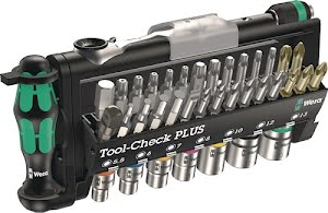 Assortiment de clés à douille/d’embouts Tool-Check PLUS 39 pièces WERA