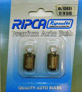 RIPC-2PC-BL12821 LAMP 12V 5W BA15S