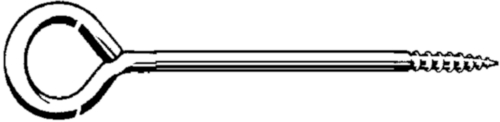 Parafusos de olhal não métrico (longo)