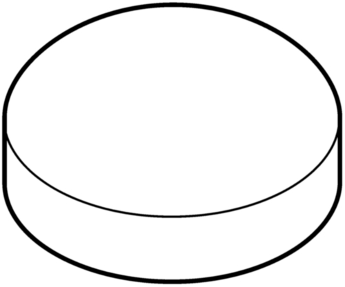 Tampa para parafusos  Plástico  Poliamida (nylon)  6  