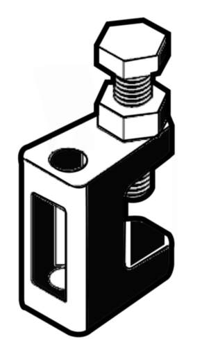 Grampo de suspensão  Ferro fundido  Zincado  