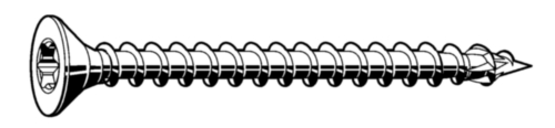 Germany product data sample: HECO-TOPIX Hexalobular socket countersunk head screw for chipboard Steel Zinc plated 5X100MM