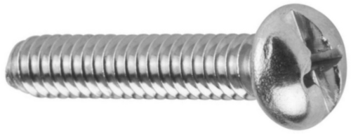 Machine screw round hd slt/ph comb UNC asme B18.6.3 ASME B18.6.3 Low carbon steel Zinc plated #6-32X1/2
