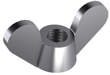 Wing nut with rounded wings BSW DIN 313 Cast iron