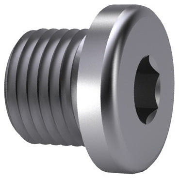 Hexagon socket screw plug with collar MF DIN 908 Stainless steel A4