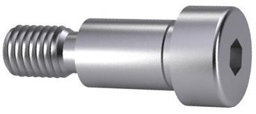 Hex Socket Drive 3/16 Shoulder Diameter Standard Tolerance #8-32 Thread Size Socket Head Cap Meets ASME B18.3 7/8 Shoulder Length Grade 2 Titanium Shoulder Screw